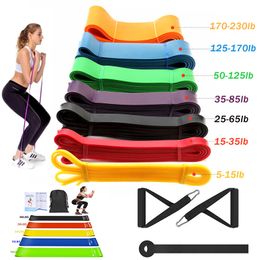 Bandes de résistance 2080mm Pull Up Power Band Set Exercices élastiques Caoutchouc pour Fitness Home Gym Muscles Crossfit Équipement d'entraînement 230617