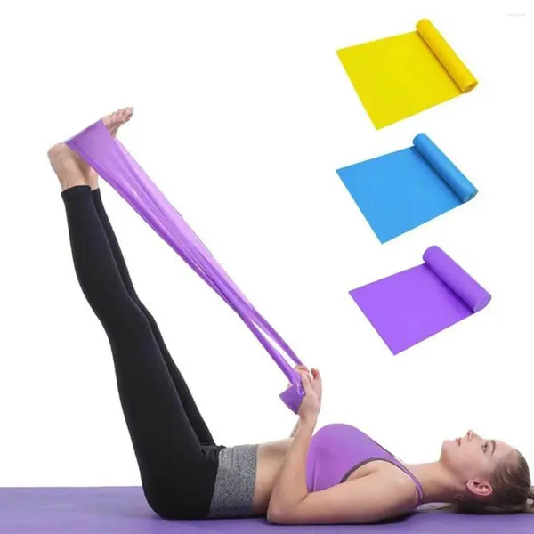 Bandes de résistance 3pcs Yoga Pilates Stretch Band Exercice Fitness Training Elastic Rubber Natural Gym
