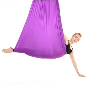 Bandes de résistance 4m Yoga Flying Swing Hamac aérien Dernières ceintures antigravité multifonctions pour l'entraînement de yoga sportif 230203