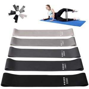 Bandes de résistance 5 bandes de résistance de niveaux différents Pilates Sport Caoutchouc Fitness Mini Exercice Extender Workout Crossfit Equipment 230614