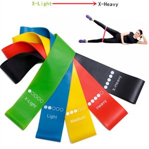 Resistance Bands 5PcsSet Yoga Rubber Expander Belt Bodybuilding Fitness Equipment Pilates Sport Training Workout Elastic 230425