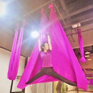 Weerstandsbanden 628M yoga hangmat Effen kleur anti-zwaartekracht swing antenne zijde Air indoor Volledige set Kleuren trainingsriemen 231024
