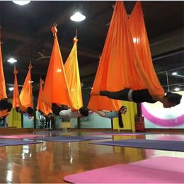 Bandas de resistencia 7 metros elásticos Hamaca de yoga aérea Columpio Últimos cinturones antigravedad multifunción para entrenamiento de yoga deportivo 231024