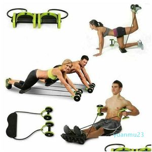 Weerstandsbanden Abdominale fitnesswiel Roller Eenvoudig om de elastische plerband op te slaan voor huizentraining Oefening Drop levering sporten buiten