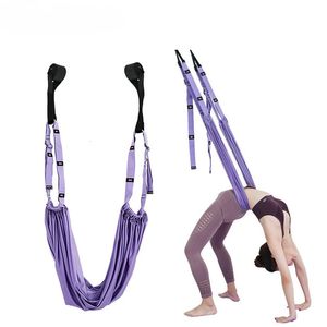 Bandes de résistance corde de yoga aérienne corde de cheval droite entrejambe ouverte ceinture élastique traction inversée fendue entraîneur de taille inférieure 231017