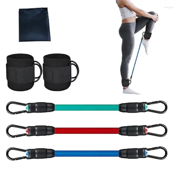 Bandes de résistance cheville pour travailler dans la bande de manchette de manchette des jambes avec des exercices de hanche de brace