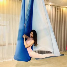 Weerstandsbanden AntiGravity Multicolour Yoga hangmat Flying Swing 5m stoffen Riemen Voor de yoga-oefening Luchtbed Trapeze studio gbhrdt 231017