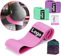 Bandes de résistance Bande pour travailler le tissu Booty Femmes Hommes Workout Leg Hip Loops Squat Butt Glute Fitness Home Elastic 230614