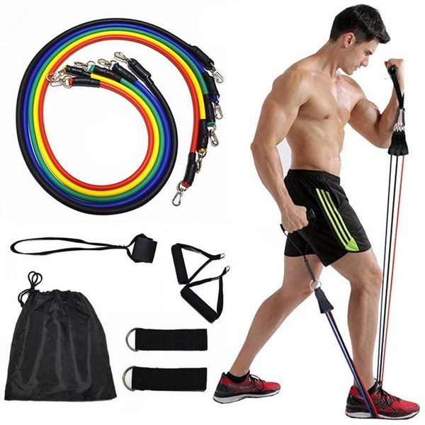 Bandes de résistance musculation Gym caoutchouc Sport élastique Fitness Sport accessoires équipement Portable 50LBS bande 230307