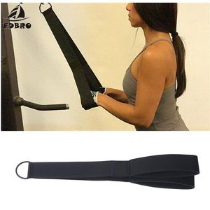 Weerstandsbanden elastisch voor fit Pull Down Lowerals biceps spiertraining oefening bodybuilding workout touw