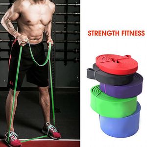 Weerstandsbanden Elastische Ruber Oefening Loop Sterkte Rubberen band voor Pilates Fitness Equipment Training Expander unisex latex