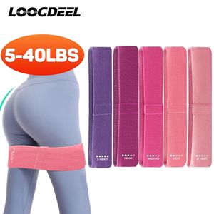 Weerstand Bands Stof 1Pc Fitness Booty Yoga Rubber Expander Elastische Band voor Sport Workout Oefening Apparatuur 230617