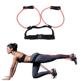 Bandes de résistance Fitness Booty Bounce Trainer Corde de traction élastique Squat Ajuster la ceinture de taille Force des jambes Agility Training 230617