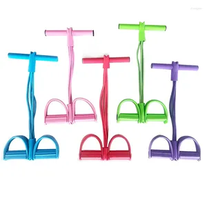 Resistance Bands Fitness Gum 4 Tube Latex Pedal Exerciser Sit-up Pull Rope Expander Elastic Yoga Equipment Pilates Workout