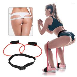 Bandes de résistance Fitness femmes caoutchouc élastique entraînement fessier ceinture de taille réglable pour les muscles abdominaux