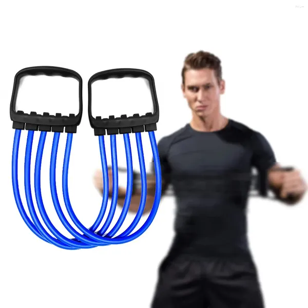 Bands de résistance Ensemble d'entraînement complet du corps - Expanseur de poitrine avec 5 amovibles pour les pompes Pilates et l'entraînement musculaire Renforcez