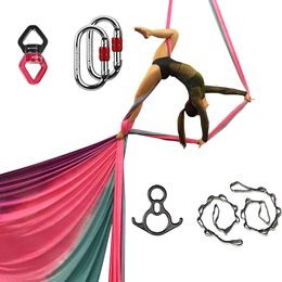 Weerstandsbanden Hardware voor Aerial dance set aerial silk swivel klimmen Yoga Accessoires Fly Aerial Silks en hangmat swing Accessoires 230613