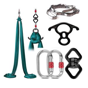 Weerstandsbanden Hardware voor Aerial dance set aerial silk swivel klimmen Yoga Accessoires Fly Silks en hangmat swing 230620