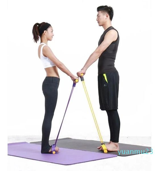 Widerstandsbänder Hochwertige Fitness Frauen Männer Sit Up Pull Ropes Latex Pedal Exerciser Yoga 24 Bauchmuskeln