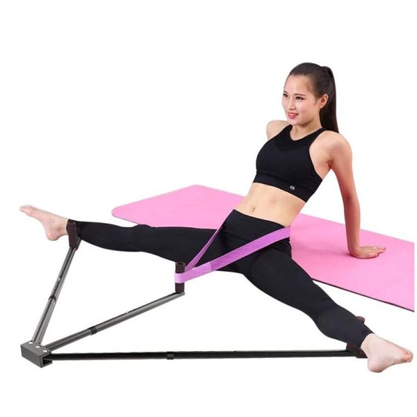 Bandes de résistance Civière de jambe de fer 3 extensions de jambes de barre Outil d'entraînement de flexibilité de Hine fendue pour le ballet Als88 Drop Delivery Sports ou Dhfqk