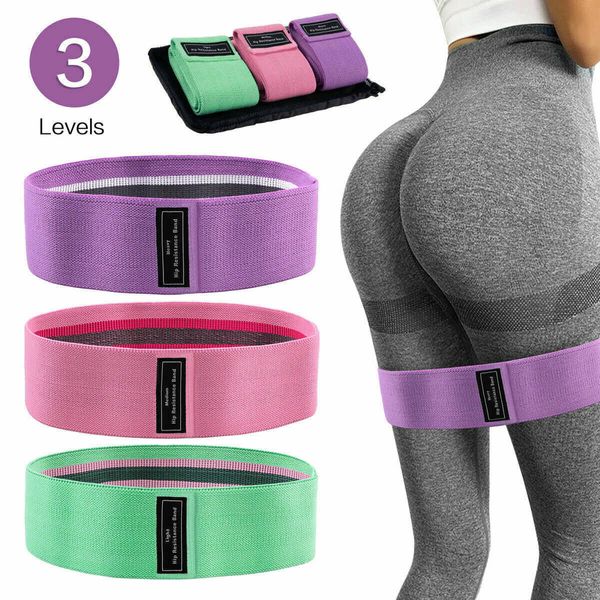 Bandes de résistance Jambe Yoga Exercice Force Fitness Antidérapant Hip Cercle Squat Résistance Bande Fitness Stretch Hanche Bande Élastique H1026