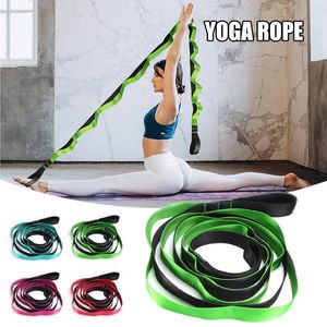 Les bandes de résistance allongent 12 nœuds Yoga étirement sangle réadaptation ceinture d'entraînement Fitness exercice bande MC889 231024