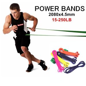 Weerstandsbanden Natural Latex Pull Up Physio Fitness Crossfit Loop Rubberen band Bodybuld Yoga Oefening 208cm1