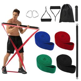 Ensemble de bandes de résistance en tissu Pilates, pour aide à la traction, entraînement complet du corps, Fitness, Crossfit, musculation, équipement de gymnastique à domicile