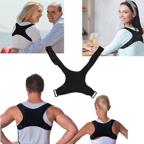 Bandes de résistance Correcteur de posture Ceinture de soutien dorsal Bandage d'épaule Correction de bosse