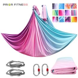 Weerstandsbanden VOORAFGAANDE FITNESS 5 meter Yoga hangmat set Anti-zwaartekracht inversie Antenne yoga-apparatuur swing Trapeze 231019