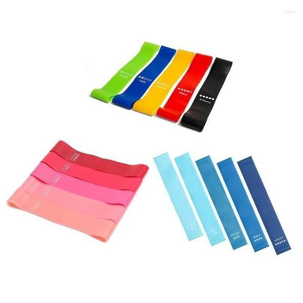 Resistance Bands Bandes de résistance 5 pièces ensemble Portable gymnastique exercice force Pilates Pl corde équipement de Fitness livraison directe Sports Outd Dh5F6