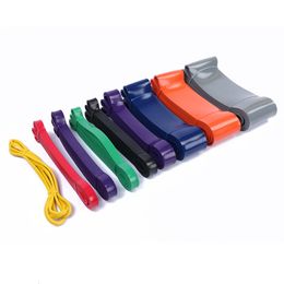 Bandes de résistance Bandes de résistance Latex naturel Expander Power 208cm Yoga Rubber Loop Band Training Power Band Fitness Bandes élastiques 230605