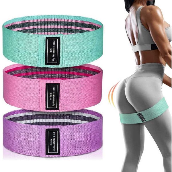 Bandes de résistance Bandes de résistance Set Workout Rubber Elastic Sport Booty Band Fitness Equipment For Yoga Gym Training. HKD230710