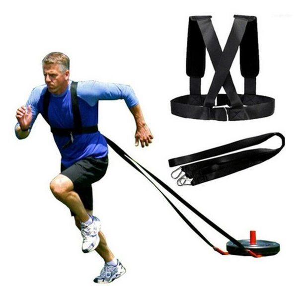 Bandes de résistance Sled Harnais Tire Pulling Strap Sports Fitness Musculation Ceinture Anti-Resistance Pull