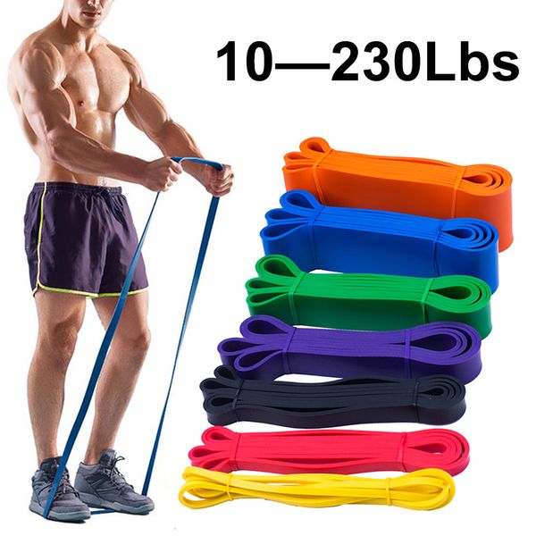 Bandes de résistance unisexe Fitness 208 cm en caoutchouc Yoga Pilates élastique Crossfit expanseur force Gym exercice Sport équipement 230926