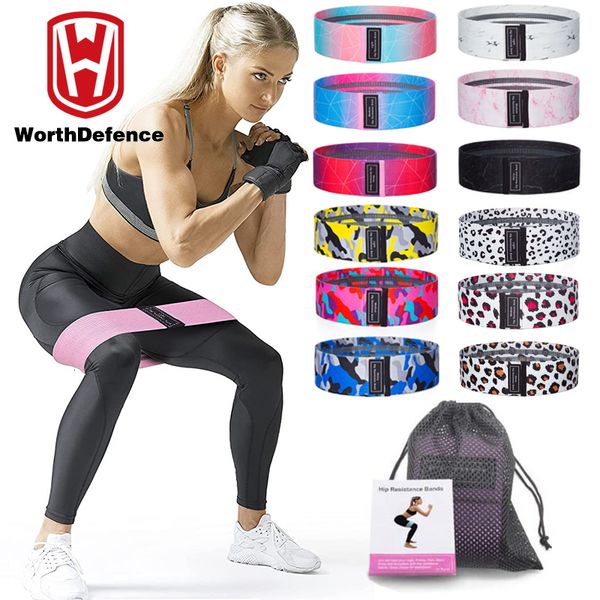 Worthdefence Lot de 123 bandes élastiques en caoutchouc pour femmes Hip Circle Expander Workout Fitness Gym Home Resistance Booties Band 230403