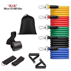 Bandes de résistance WorthWhile Gym Fitness Set Ceinture Yoga Stretch Pull Up Assist Sangles de corde Crossfit Training Équipement d'entraînement 231024