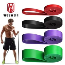 Bandes de résistance WOSWEIR Entraînement élastique Gum Gym Home Fitness Expander Yoga Pull Up Assist Caoutchouc Crossfit Équipement d'entraînement 231006