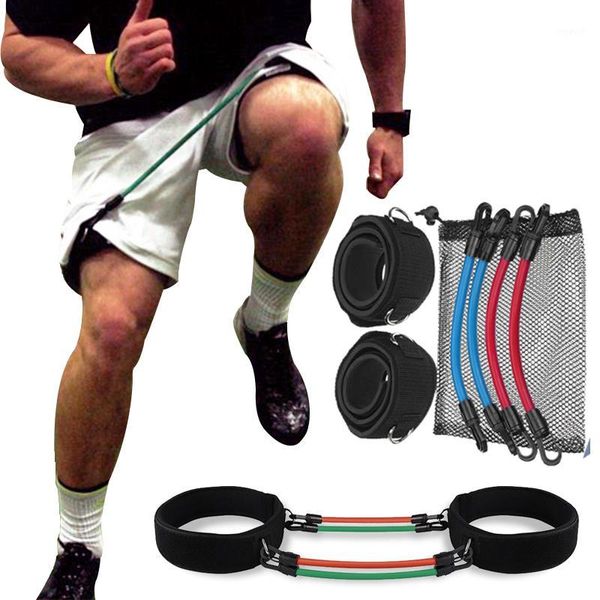 Bandas de resistencia Yoga tubo de látex elástico Taekwondo entrenador velocidad entrenamiento agilidad piernas ejercitador botín Crossfit Fitness Equipment1