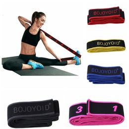 Weerstandsbanden Yoga Stretchband 8segment Digitaal Hoge Elasticiteit Fitnessproducten Dubbellaags Composiet Webbing Dansspanning 231007