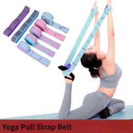 Weerstandsbanden Yoga Stretching Belt Dance Stretching Band Loop Yoga Pilates Fitness Tension Belt Digital Stretch Elastic Band Weerstandsband 230605