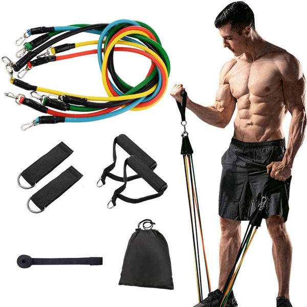 Resistencia Gimnasio Bandas de fitness Set Cinturón colgante Yoga Estiramiento Pull Up Assist Correas de cuerda Crossfit Entrenamiento Equipo de entrenamiento C0223