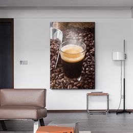 Restaurant coffeeshop muur decoratief schilderen koffie brood canvas posters en print wall art pictrues voor woningdecoratie (geen frame