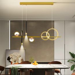 Lámpara colgante de restaurantes moderna y simple luz nórdica lámpara de mesa de bar