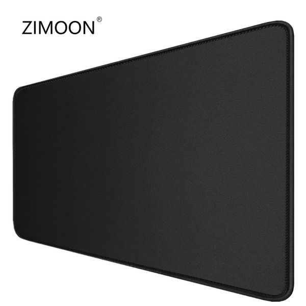 RESTS 40x90cm All Black Gaming Mouse con borde Ed Edge Gran tamaño Base de goma Mousepad