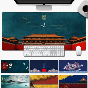 Rustt 800x300x2mm grote muiskussen Chinese stijl patroon gamer Notbook Mouse mat grote gaming mousepad xl pc -bureau computeraccessoires