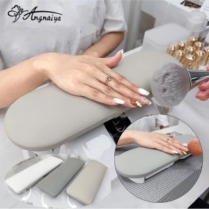 Repos de repos à la main pliante de l'Angnya pour l'oreiller à main de l'art à ongles avec coussin table de repos de palmier à hauteur réglable pour les ongles et l'outil de manucure