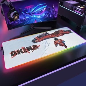 Repose Anime AKIRA RGB Gaming XXL Tapis de Souris Tapis de Souris Grand Tapis de Souris Cool Clavier Tapis de Bureau Jeu en Caoutchouc Noslip LED Tapis de Souris Gamer