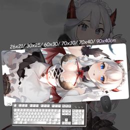 Repose Anime Custom Design XXL Tapis de souris VShojo Veibae Vtuber Maid Succubus Gamer Sexy Girl Grand tapis de bureau Accessoires de jeu sur ordinateur