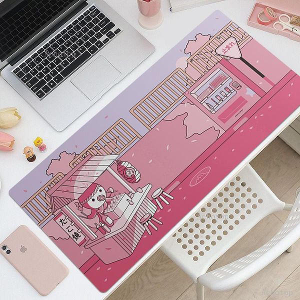 RESTS ANIME Large Mouse Pad Rubber Clavier Clavier Mousepas Carton Octopus Kawaii Mat de bureau de souris de souris pour ordinateur portable